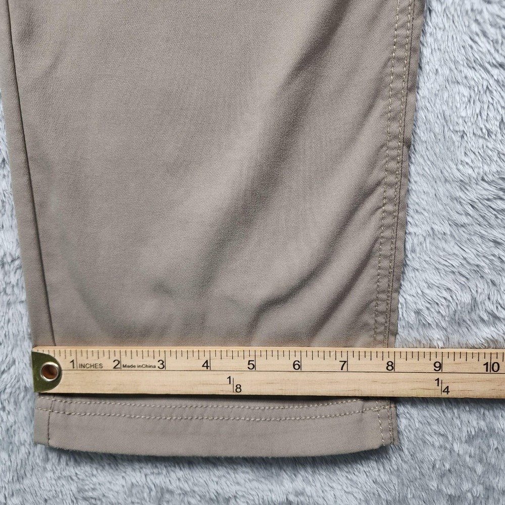 PrAna Pants Mens 32x32 Beige Slim Fit Chino Flat Front Casual 5 Pocket - Picture 3 of 10